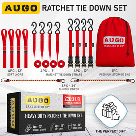 AUGO 1-inch webbing provides flexible tie-down options