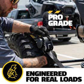 AUGO automatic locking retract feature enables fast setup and tidy storage.