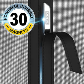 AUGO garage door screen fiberglass mesh enables fresh air while keeping bugs out.