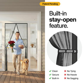 AUGO heavy-duty mesh in action delivering breezy protection for busy doors.