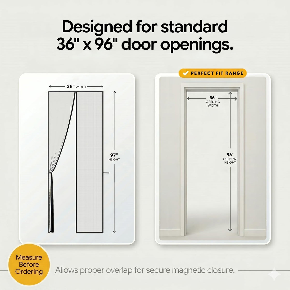 AUGO magnetic screen door demonstrates hands-free entry for busy living spaces.