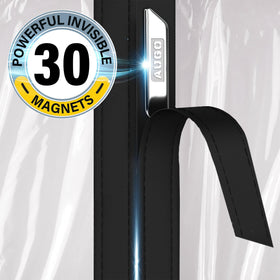 AUGO curtain in use, enabling smooth pass through between rooms