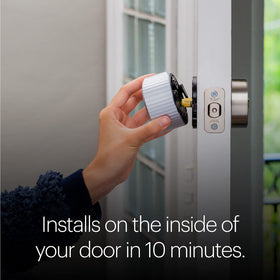 August Smart Lock auto-lock and DoorSense help secure after closing.