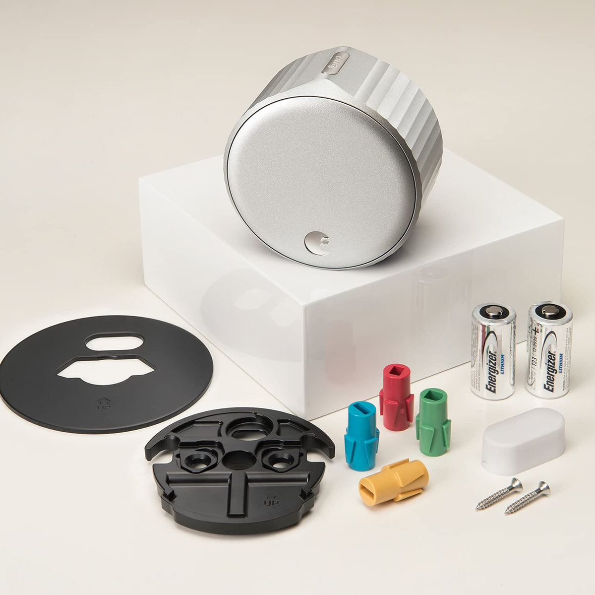 August Smart Lock preserves curb appeal with inside-only hardware.