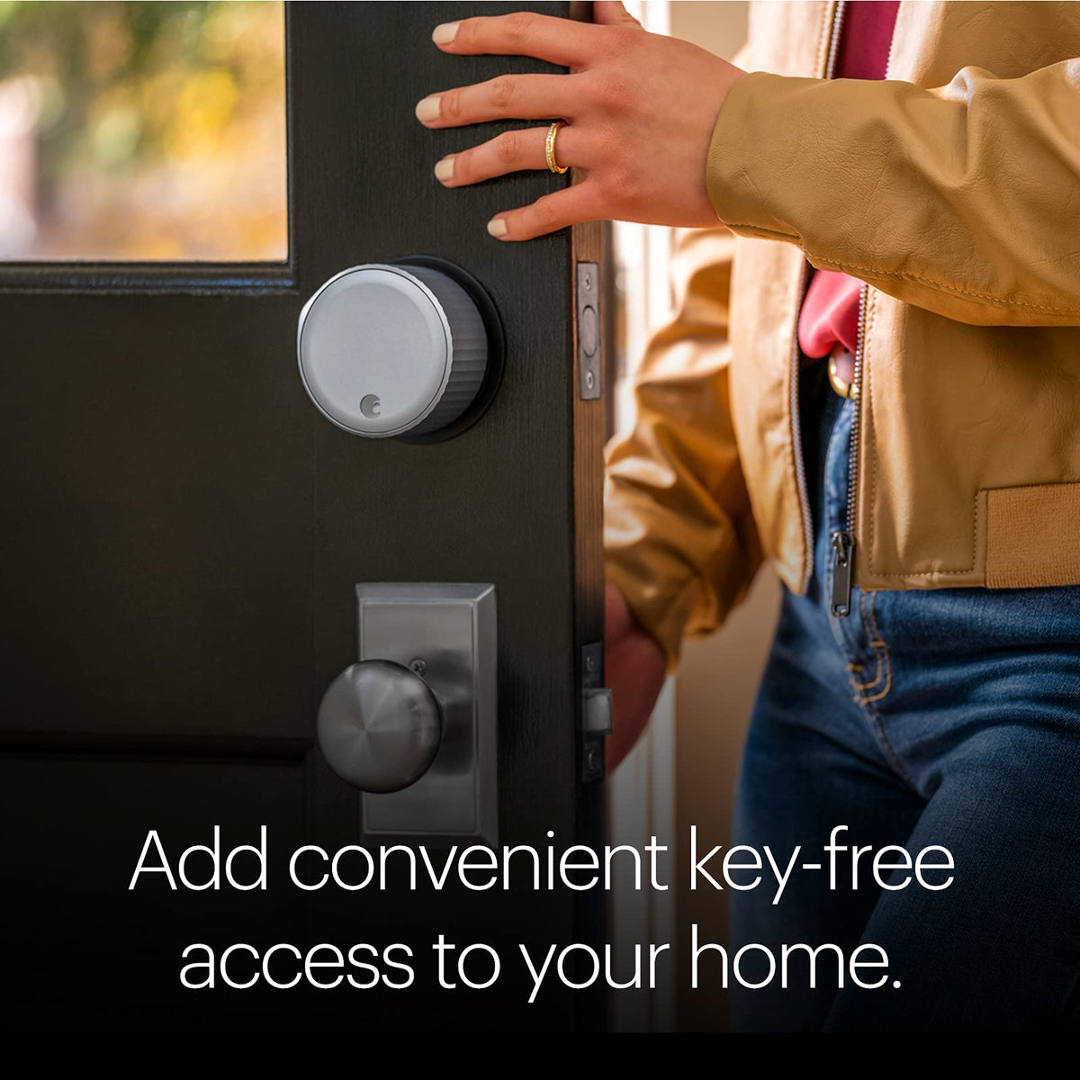 August Smart Lock granting secure, convenient access to friends and family via app.