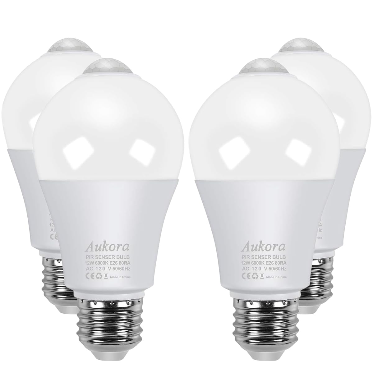 Aukora motion sensor bulb lights the front door area for safer entry