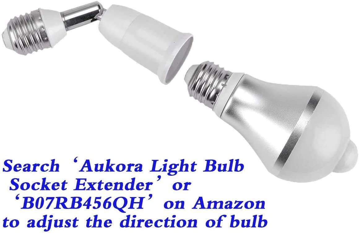 Outdoor gate area lit by Aukora motion sensor bulb’s dusk-to-dawn sensor