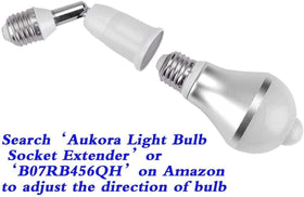 Outdoor gate area lit by Aukora motion sensor bulb’s dusk-to-dawn sensor