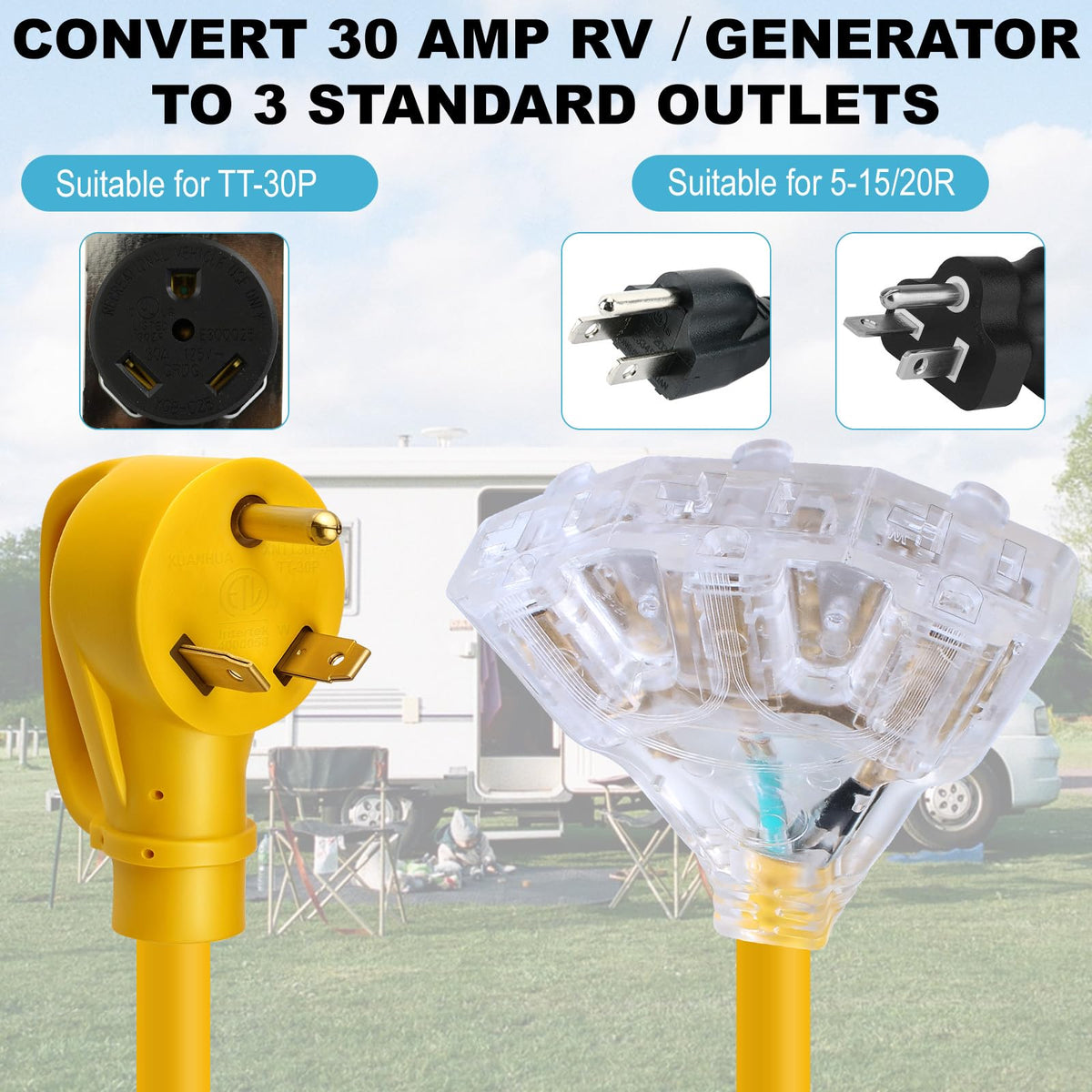 Aukzily TT-30P LED indicator lights up to show active power