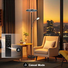 Aulaiyi floor lamp tool-free assembly makes setup quick and easy.