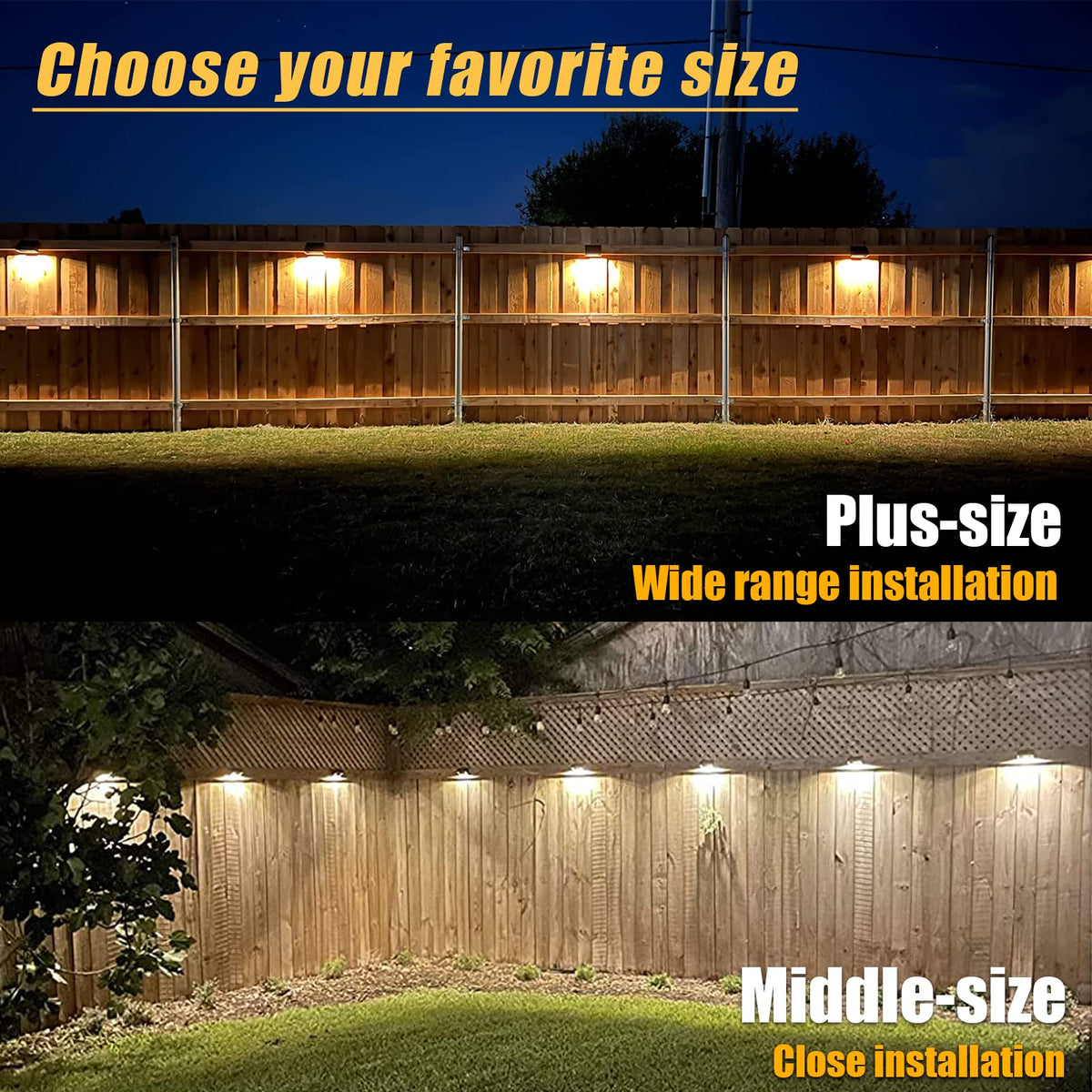 Aulanto solar fence light displaying RGB modes for decorative garden ambiance