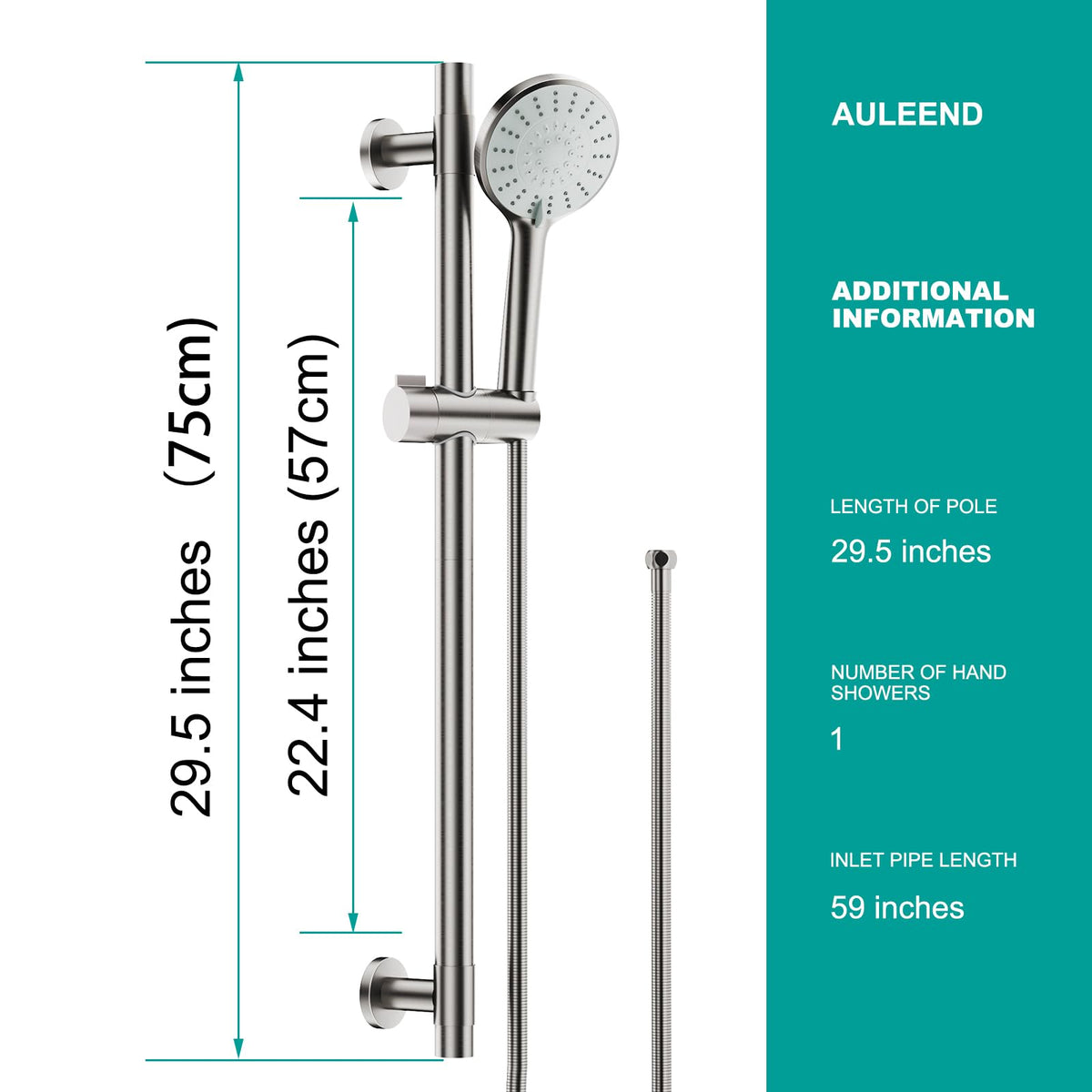 AULEEND 304 stainless steel construction resists rust for longevity.
