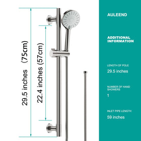 AULEEND 304 stainless steel construction resists rust for longevity.