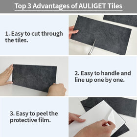 AULIGET 20-sheet pack shown in wall layout for flexible designs
