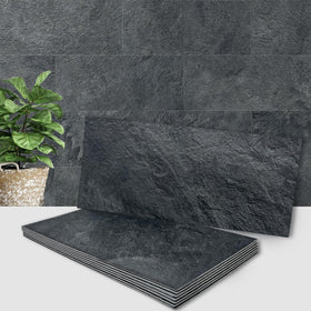 AULIGET black slate peel-and-stick tiles for quick backsplash upgrade