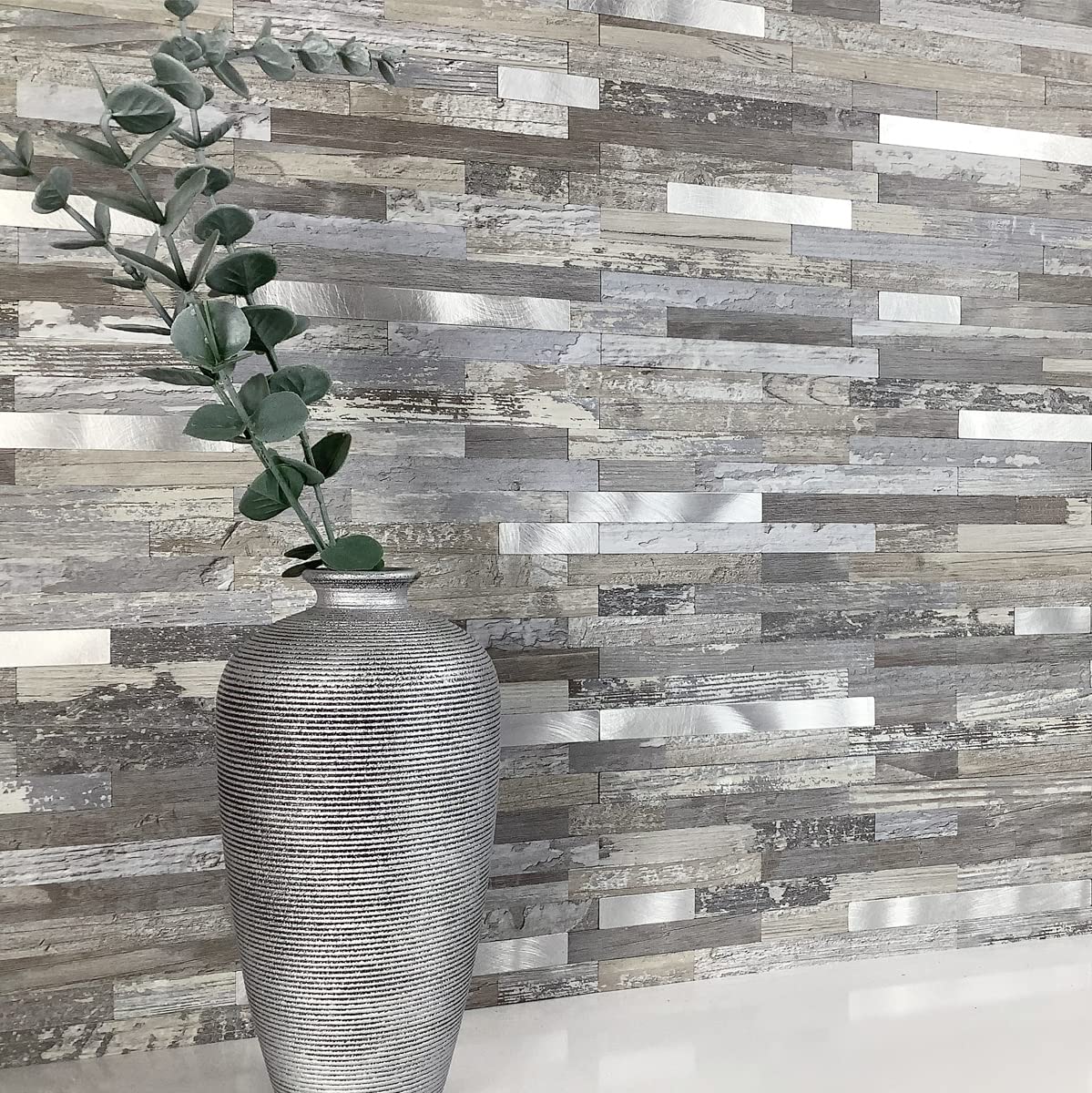 AULIGET peel-and-stick backing demonstrates easy, mess-free DIY installation.