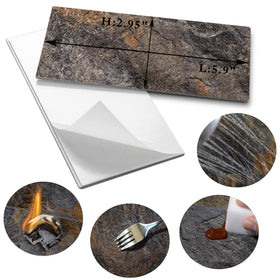 AULIGET fireplace surround tile with heat-resistant, easy-to-clean finish.