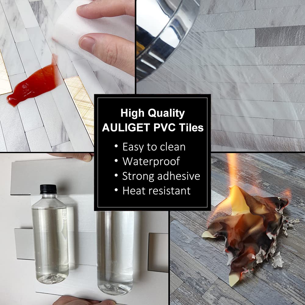 AULIGET textured PVC surface close-up emphasizes anti-scratch and color stability.
