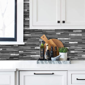 AULIGET waterproof tiles withstand steam and splashes while wiping clean.