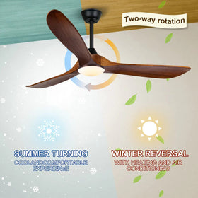 AUNLPB reversible fan for summer cooling and winter air distribution.