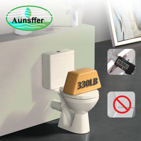 Aünsffer almond round seat complements diverse bathroom styles with a warm finish.