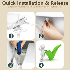 Aünsffer almond round seat installs easily on standard 16.5-inch bowls.