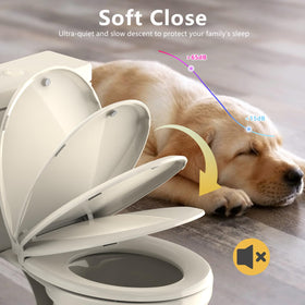 Aünsffer almond round seat made of durable PP for easy cleaning and longevity.