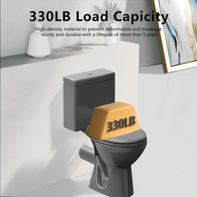 Aünsffer soft close toilet seat demonstrates quiet operation reducing slams