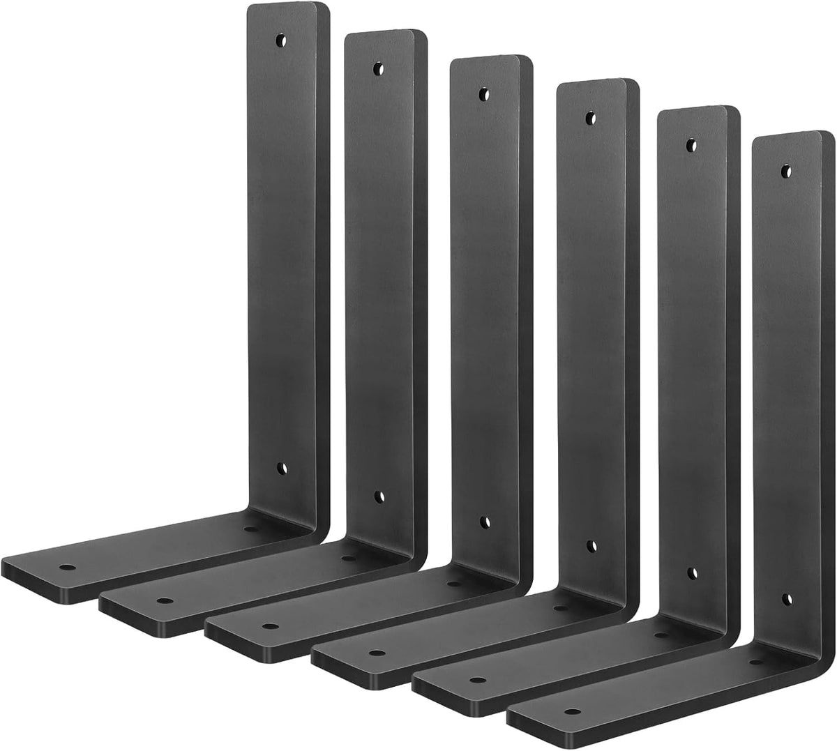Aunulahca heavy duty shelf bracket 10-inch close-up showing steel strength