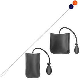 Auomii 2-pack air wedge bags showing 300 lb capacity for heavy lifting.