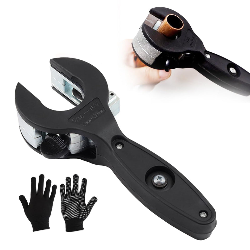 Auomuo ratcheting tubing cutter close-quarters enables precise cuts in tight spaces.