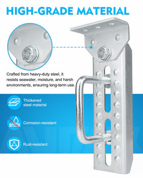 Aupar adjustable swivel-top design lets you tailor hull contact for better alignment