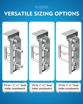 Aupar universal crossmember compatibility enables flexible fit with 3x3, 2x3, and 1.5x3
