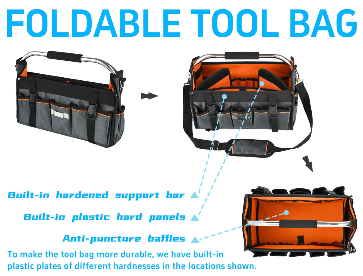 Aupofit wide tool division suits electricians, plumbers, and carpenters.