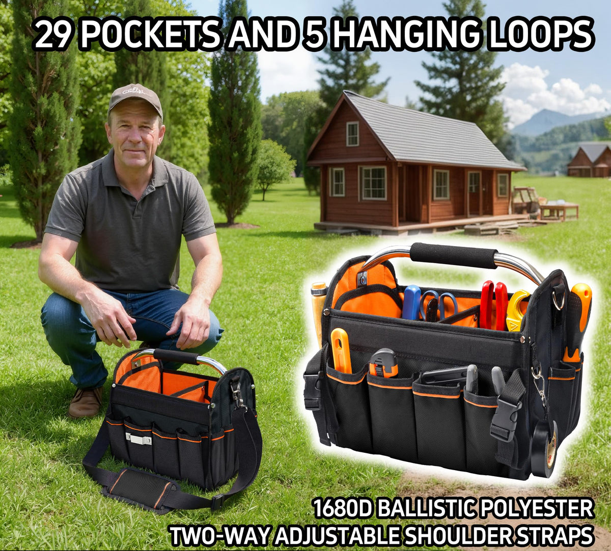 Aupofit bright orange interior improves tool visibility