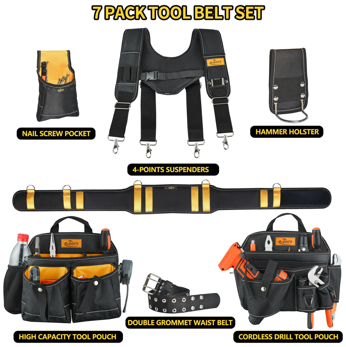 aupofit water bottle pocket for on-site hydration