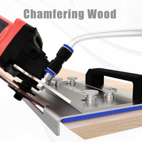 AUPREX grip handle design provides steadier control during chamfering work.