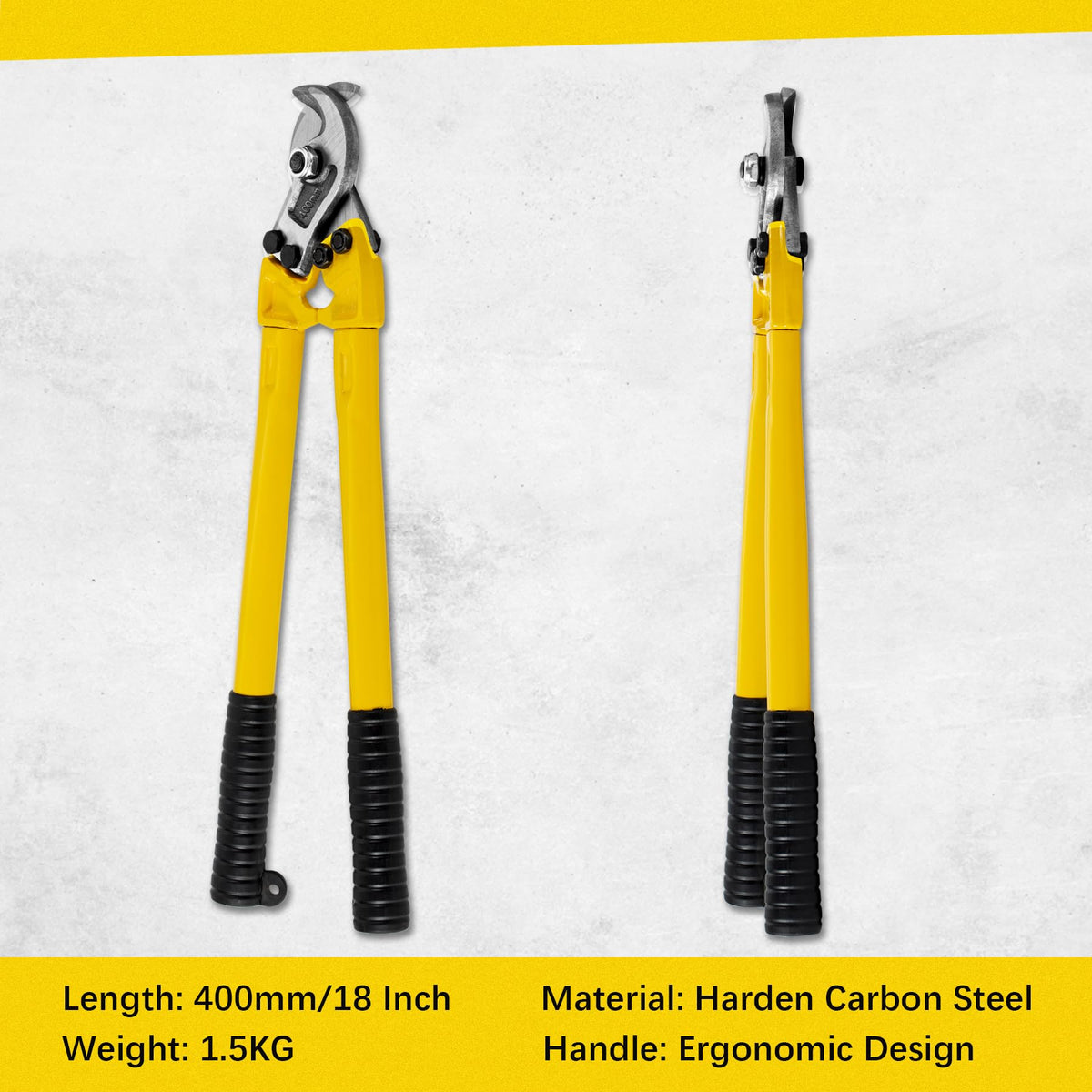 AUPREX hardened carbon steel cutting head for durable cutting performance.