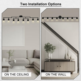 Bulbs up to 35W per head compatible with LED, RGB, incandescent, or halogen
