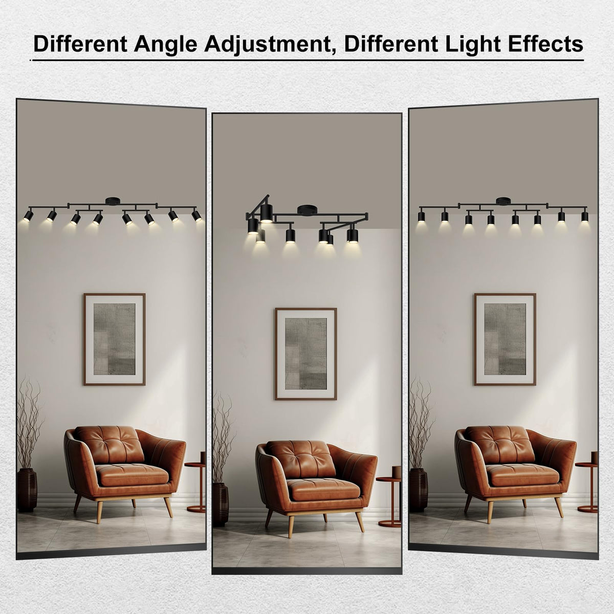 AUQUEE long 55.3-inch track provides broad coverage in large spaces