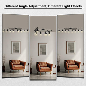 AUQUEE long 55.3-inch track provides broad coverage in large spaces