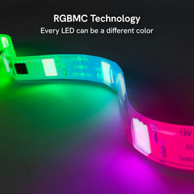 Aura Labs immersive ambient lighting enhances viewing with ambient glow.