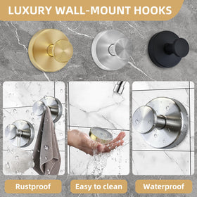 AuraHaven removable stainless steel hook resists humidity