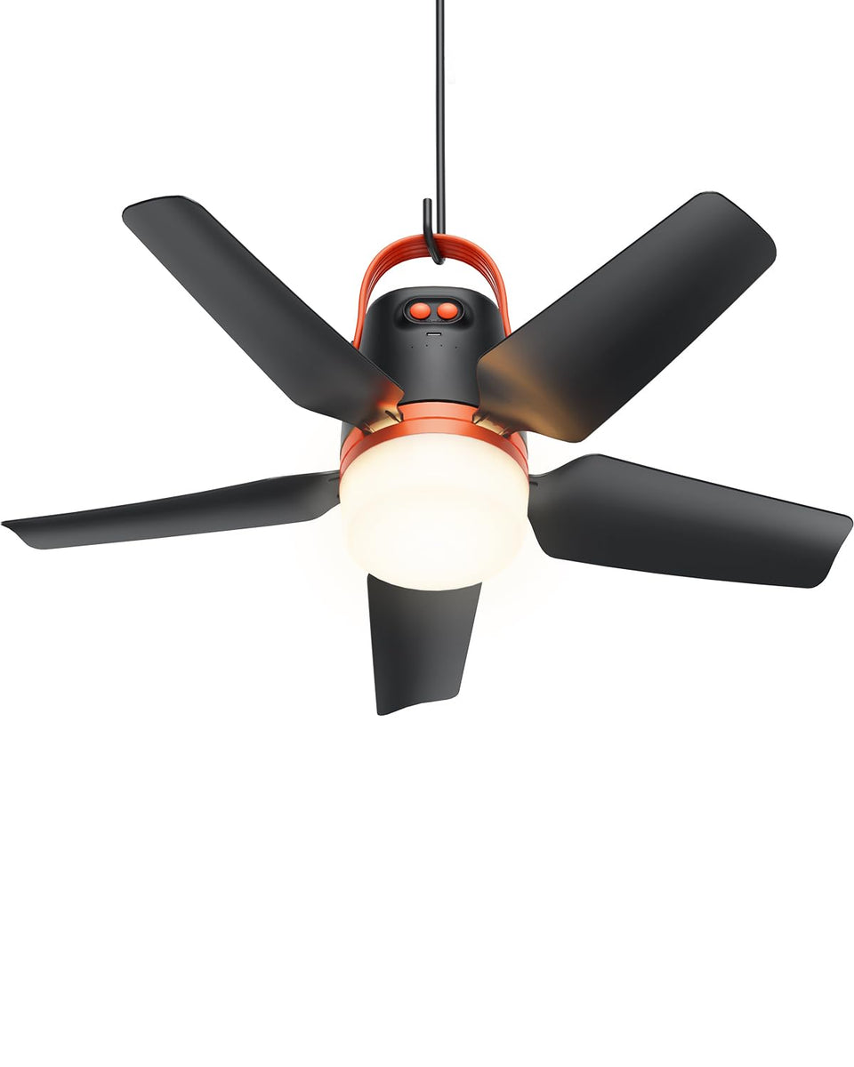 AURATHEA 20-inch canopy fan battery powered for all-night outdoor cooling.