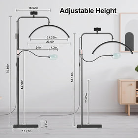 Sturdy metal base prevents tipping during detailed tasks