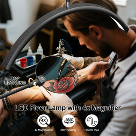 AURELLE Lash Light rotating phone holder documents client sessions