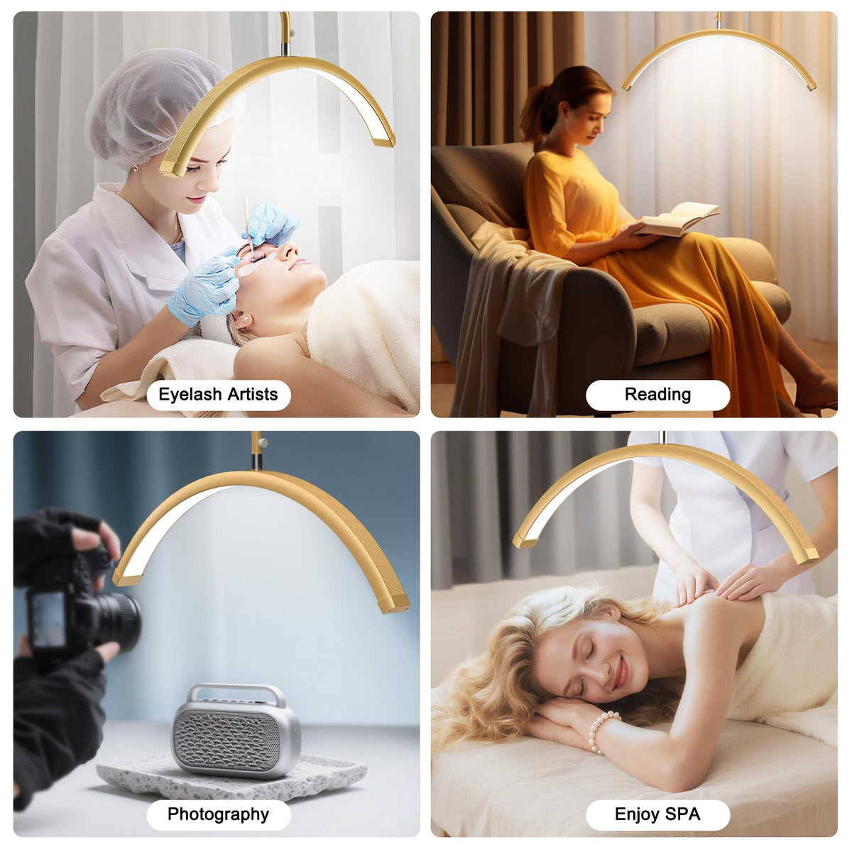 AURELLE lash light color temperature ranges from warm to cool