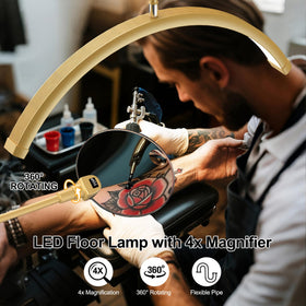 AURELLE lash light rotating head allows versatile lighting angles
