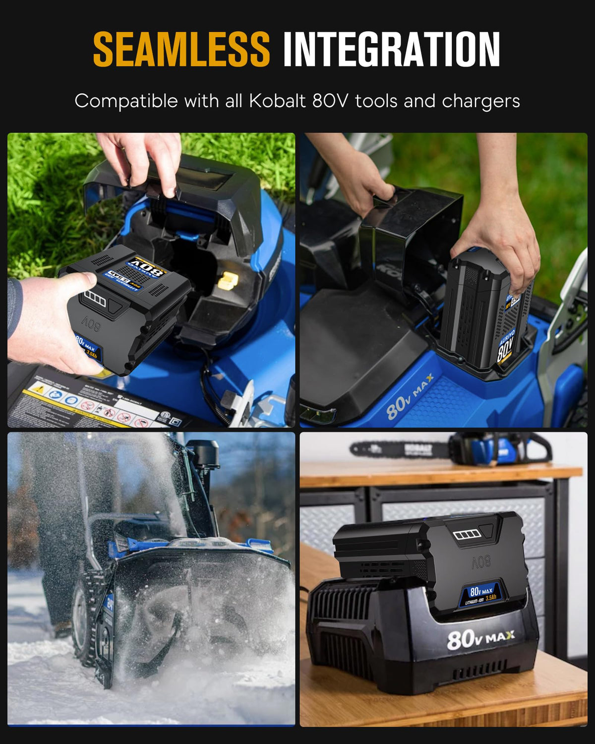 AURIVO replacement for 80V keeps power ready for chores.