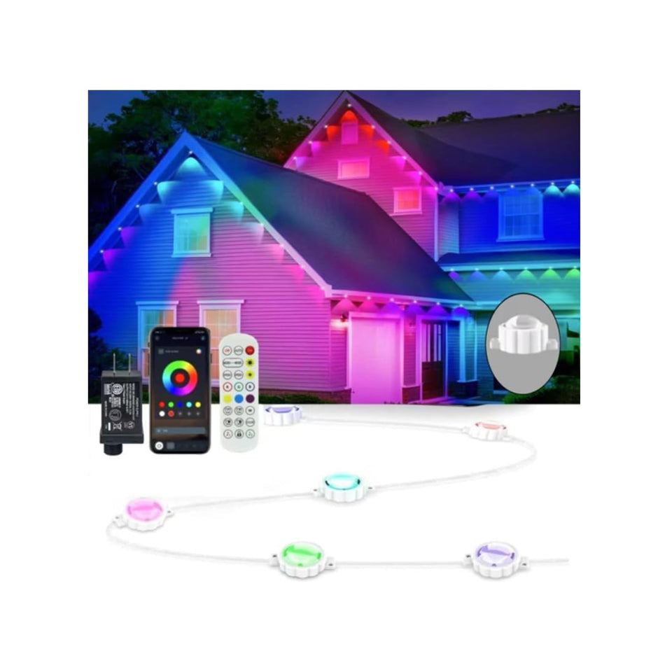 AurNyvaMay 24V outdoor lights on eaves offer year‑round ambiance and easy mounting